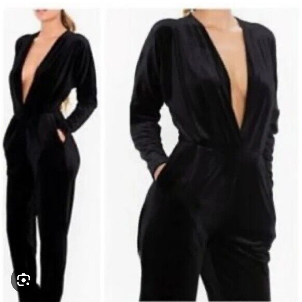 American Apparel Velvet Adelyn Jumpsuit